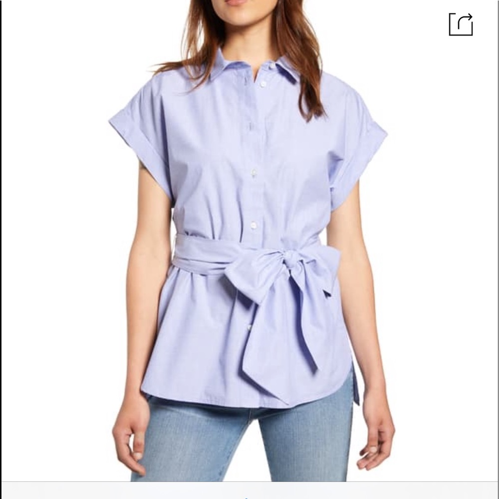 J. Crew Oxford button down with tie